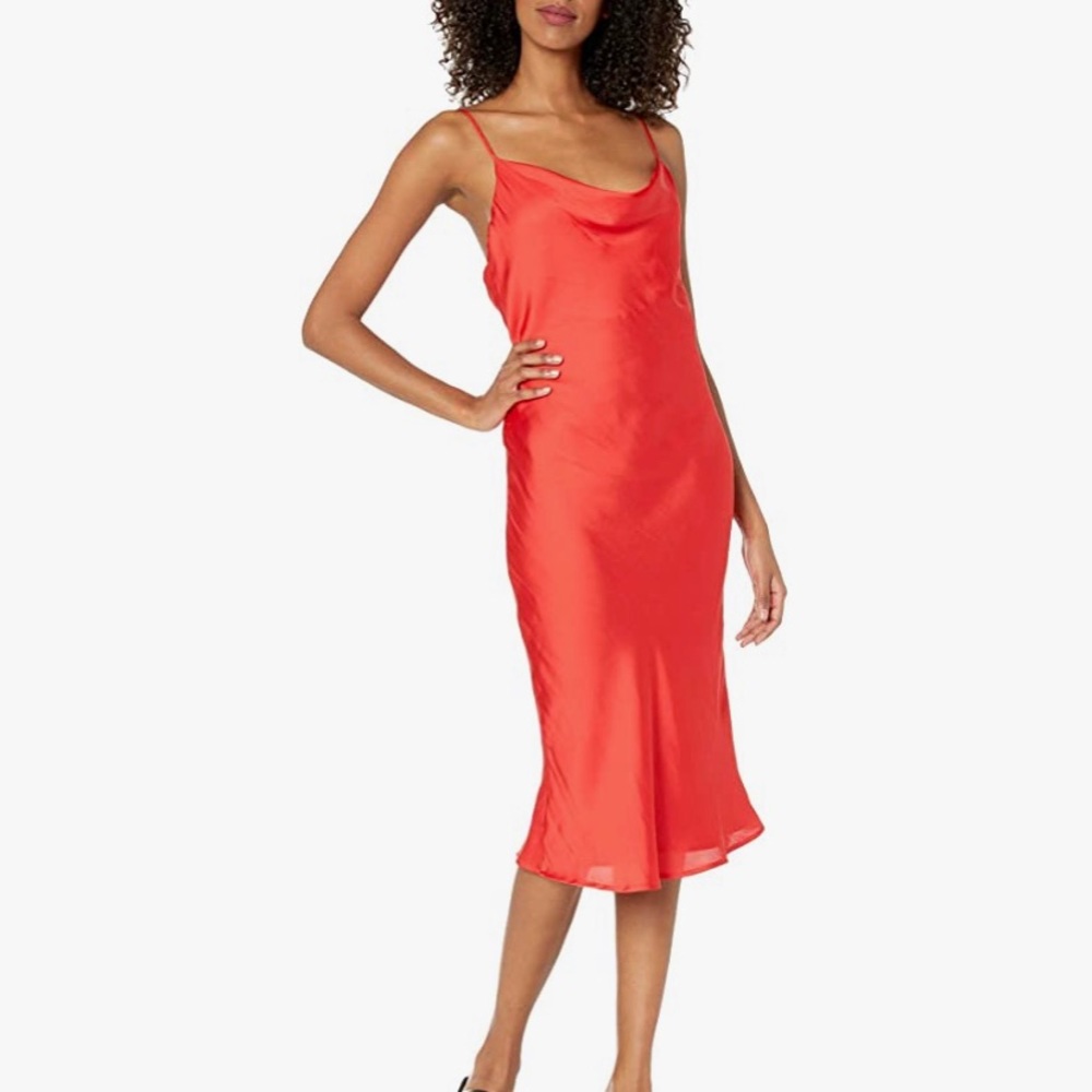 Bardot Cowl Neck Satin Slip dress size 10/L